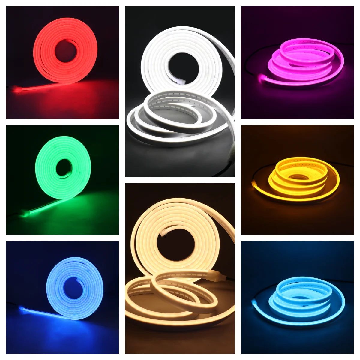 DC5V Neon LED Light Strip Wiress PIR Motion Sensor 6X12MM Silicone Tube Rope SMD2835 120Leds/m Waterproof Flexible Tape Ribbon.