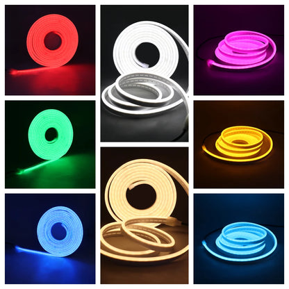 DC5V Neon LED Light Strip Wiress PIR Motion Sensor 6X12MM Silicone Tube Rope SMD2835 120Leds/m Waterproof Flexible Tape Ribbon.