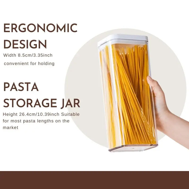 Plastic Storage Container,Sealed Container,kitchen Storage Jars for Grain,Cereal,Pasta,Noodles,Coffee Beans,Leak-proof.