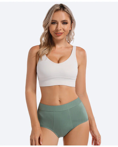 3PCS/Lot Menstrual Panties Woman Very Abundant Flow Menstruation Underwear High Waist Leak Proof Period Panties for Girls Set.