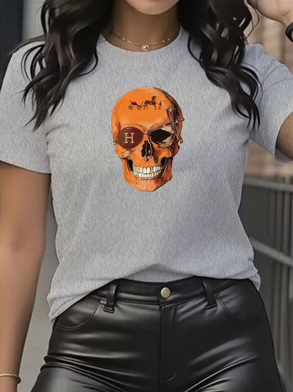 Cartoon Graphic Printing Summer Luxury Brand Cotton Men's and Women's T-Shirts Short Sleeves Street Fashion Trend Clothing.