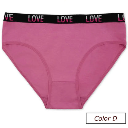 Cotton Underwear Women Panties Plus Size Briefs Female Knickers Lady Lingerie High Waist Wide Belt Underpants 6 Pieces/Lot.