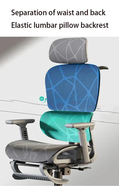 Verstellbare ergonomische Rückenlehne, Video-Gaming-Computerstuhl,