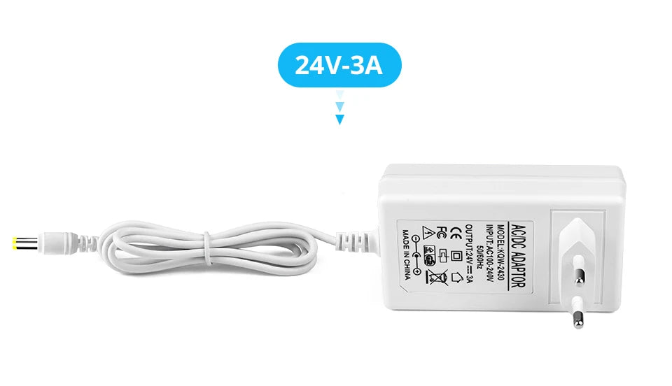 DC 24V 12V 2A 3A Power Supply with EU / US Plug Lab power supply Power Adapter For Home Appliance LED Light Strip.