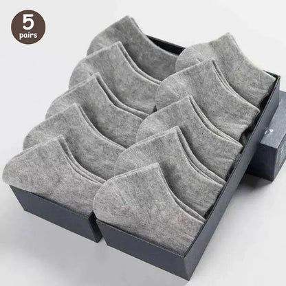 10/20/30/40/60 Pairs Of Unisex Solid Color Socks Comfy Breathable Soft Sweat Absorbent Socks For Daily And Outdoor Wearing.