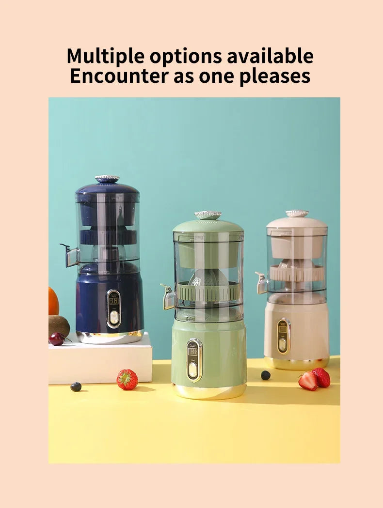 Electric Orange Juicer Portable 600ml Original Citrus Fruit Juice Extractor Lemon Squeezer Machine Smoothie Blender USB Charge.