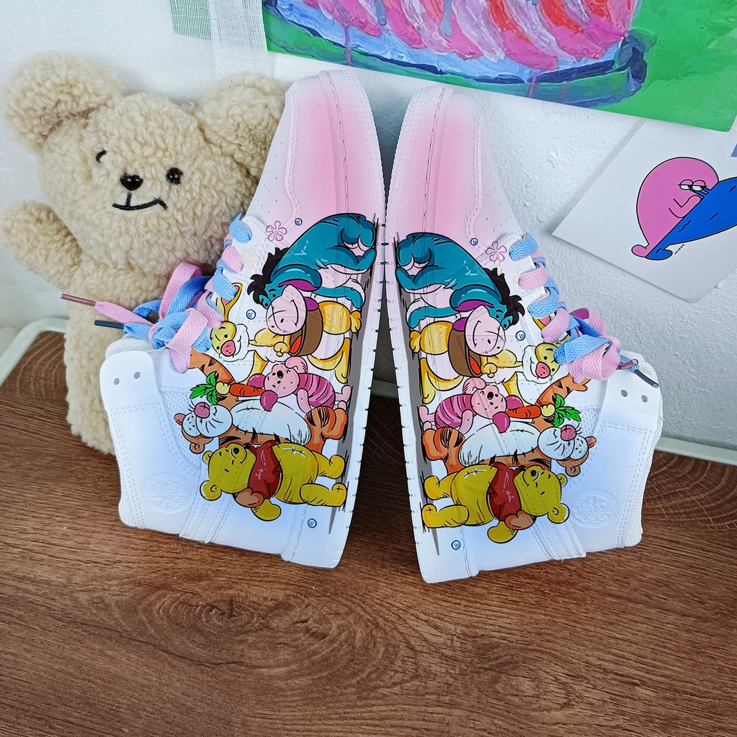 New The Disney family cartoon girls  princess cute Casual shoes non-slip soft bottom sports shoes for girl gift.