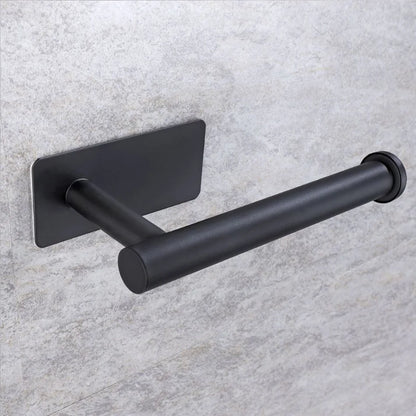 Papierhalter aus Edelstahl, weiß, selbstklebend, Wandhalterung, Ständer, Küche, Badezimmer, Toilettenpapier, Handtuch, Seidenrollenregal, gebürstetes Gold