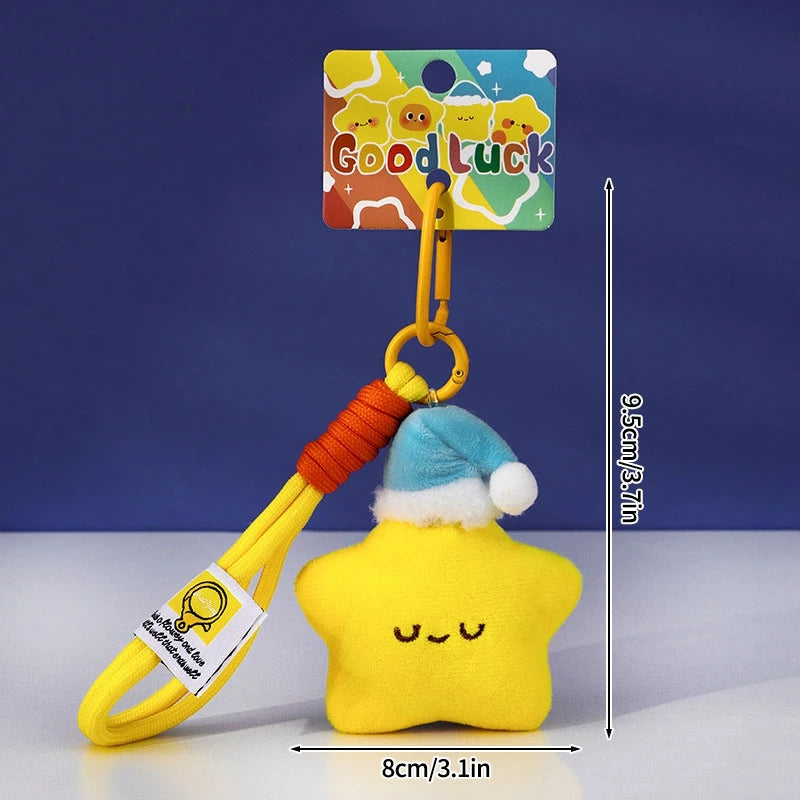 Stern-Schlüsselanhänger für Taschen, Partygeschenke, Geschenke, Cartoon-Stern-Schlüsselanhänger, Zubehör, Weihnachtsdekoration, 2025, Neujahrsgeschenke.