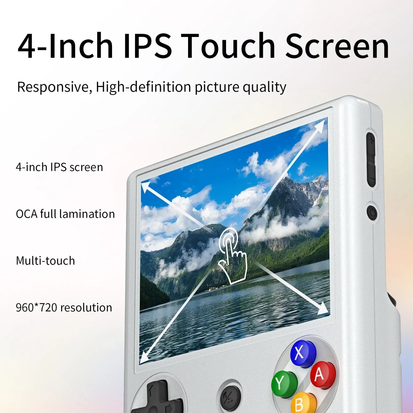 ANBERNIC RG406V Retro Game Console Portable 4-inch IPS Multi-Touch Display Android 13 HDMI Output FOTA Upgrades.