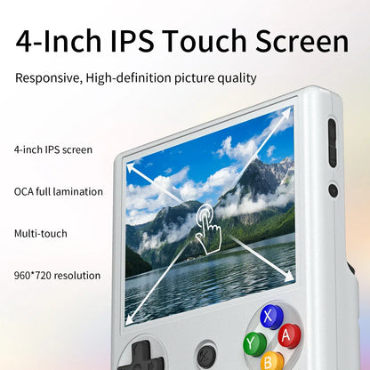 ANBERNIC RG406V Retro Game Console Portable 4-inch IPS Multi-Touch Display Android 13 HDMI Output FOTA Upgrades.