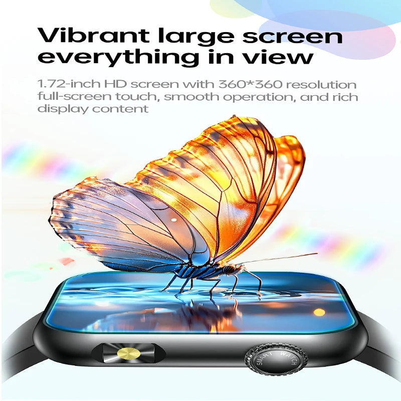 2025 New LED Women AI Smart Diagnosis Smart Watch HRV+PPG Blood Pressure Blood oxygen Health monitor IP68 NFC Smartwatches ﻿.