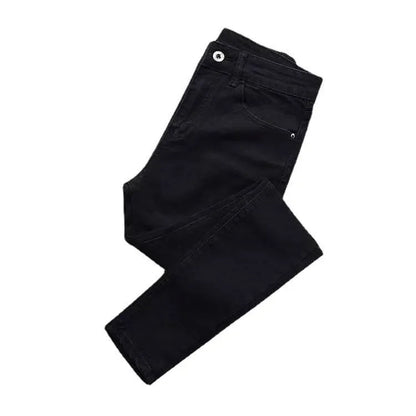 High Waist Slim Fit Women's Jeans High Elasticity Spring Autumn Black Pencil Pants Korean Style plus Size Body Shaping.