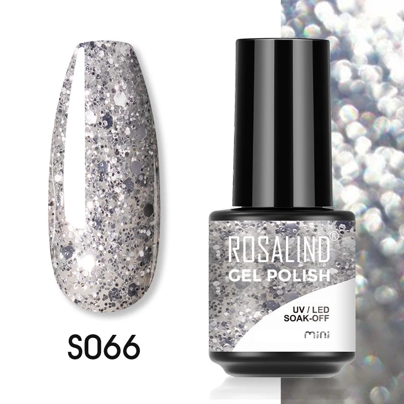 ROSALIND Red Series UV Nail Gel Hybrid Varnish Semi Permanent For Manicure Art Nail Polish Matt Base Top Coat Gel Nail Polish