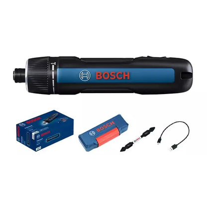 Bosch GO 3 Elektroschrauber-Set, 3,6 V, 5 Nm, kabellose Mini-Handbohrmaschine, wiederaufladbarer Schraubendreher, Bosch Multifunktions-Elektrowerkzeug