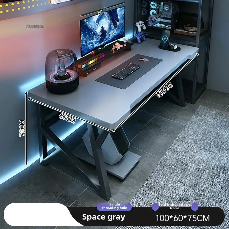 Moderne Doppel Computer Schreibtische Hause Desktop E-sport Gaming Tisch Schlafzimmer Einfache Schreibtisch Student Studie Tische Büro Möbel EE
