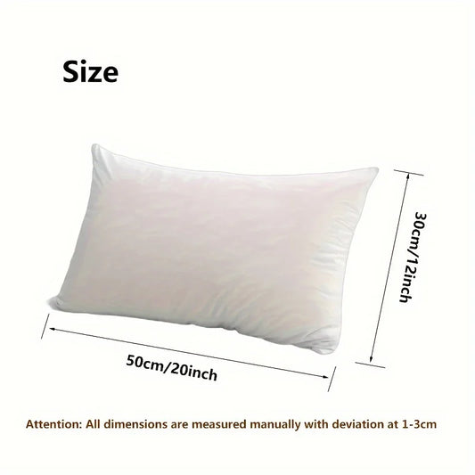 One piece set standard white high rebound pillow cushion core sofa car seat home interior decoration pillow 30x50cm.
