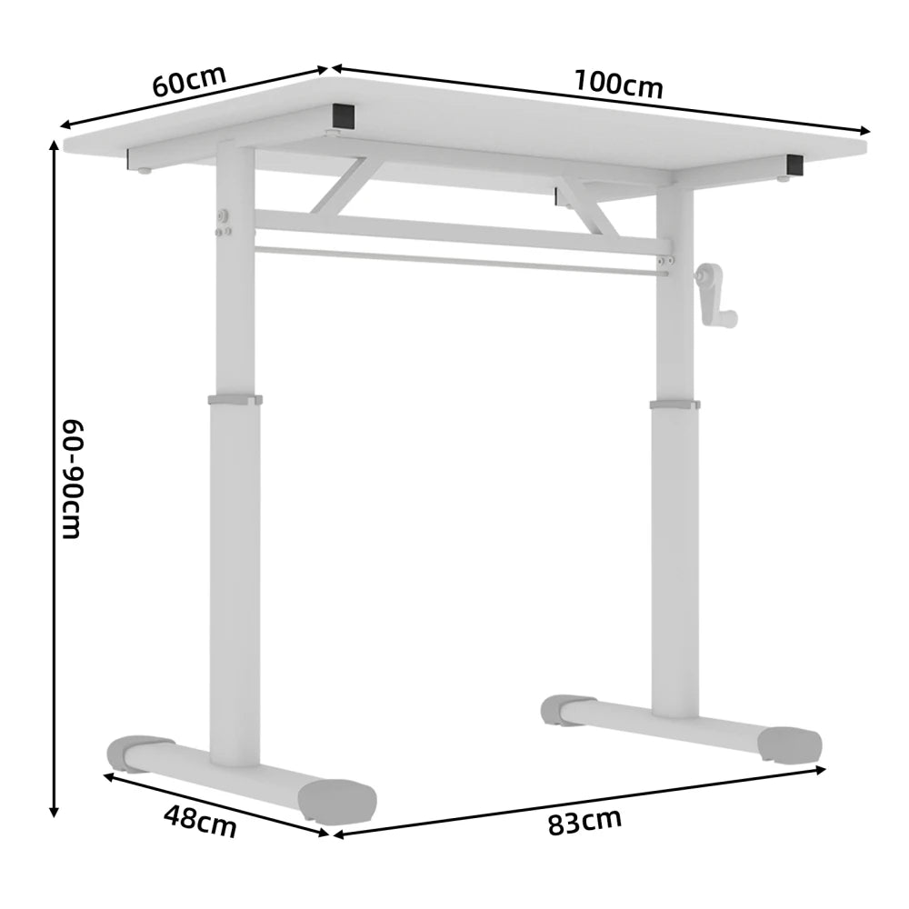 Höhenverstellbarer Arbeitstisch für Kinder und Erwachsene – vielseitig einsetzbar für Zuhause/Büro, platzsparendes kompaktes Design |   Ergonomisch