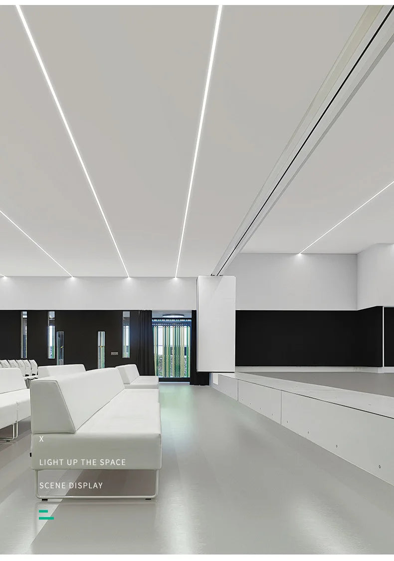 DIY Recessed LED Neon Tube Silicone Gel Covering Flexible Embedded Soft Diffuser Linear White 1M-15M for COB 5050 2835 LED Strip.