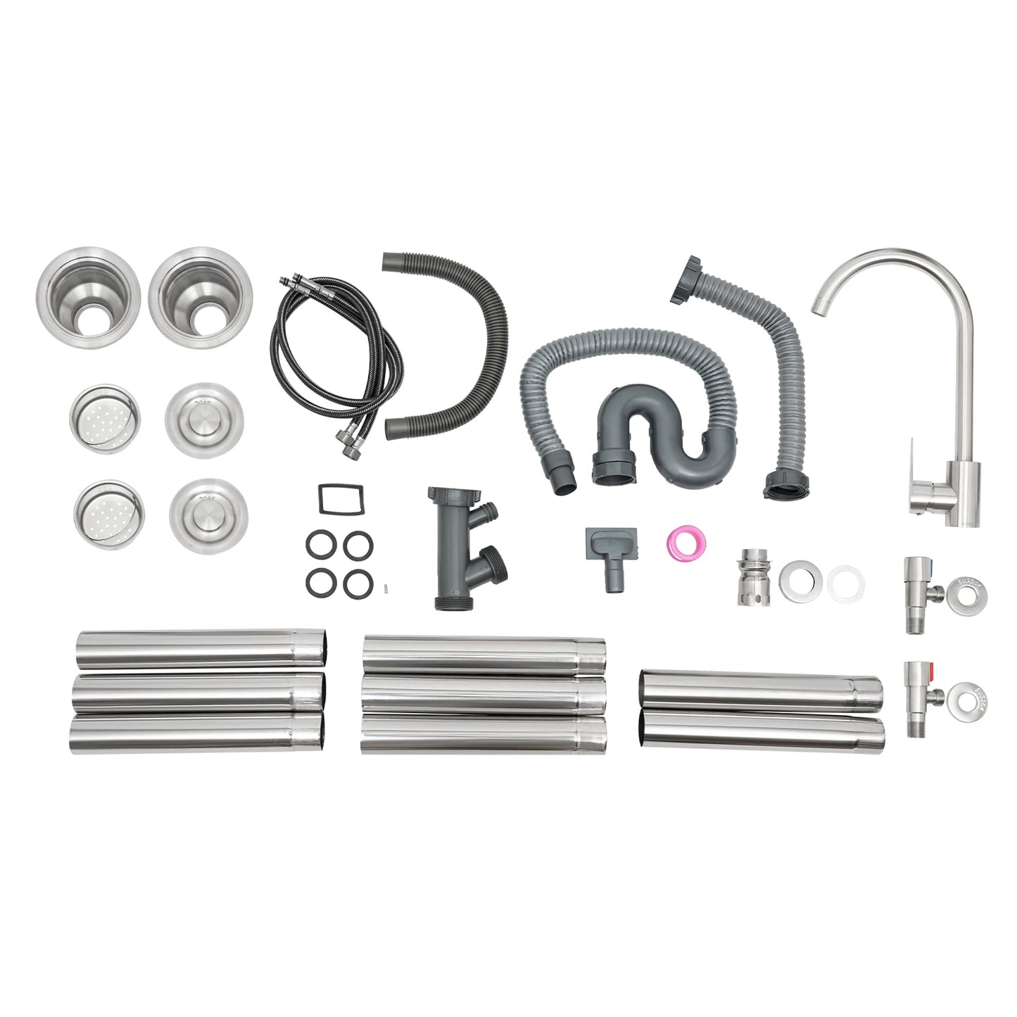 Restaurant Küchen spüle freistehende gewerbliche Küchen spüle Set Edelstahls püle