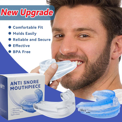 Anti Snoring Tooth Brace Adjustable Anti Snoring Mouth Guard Easy Breathe Improve Sleeping Aid Apnea Mouthpiece To Stop Snoring.