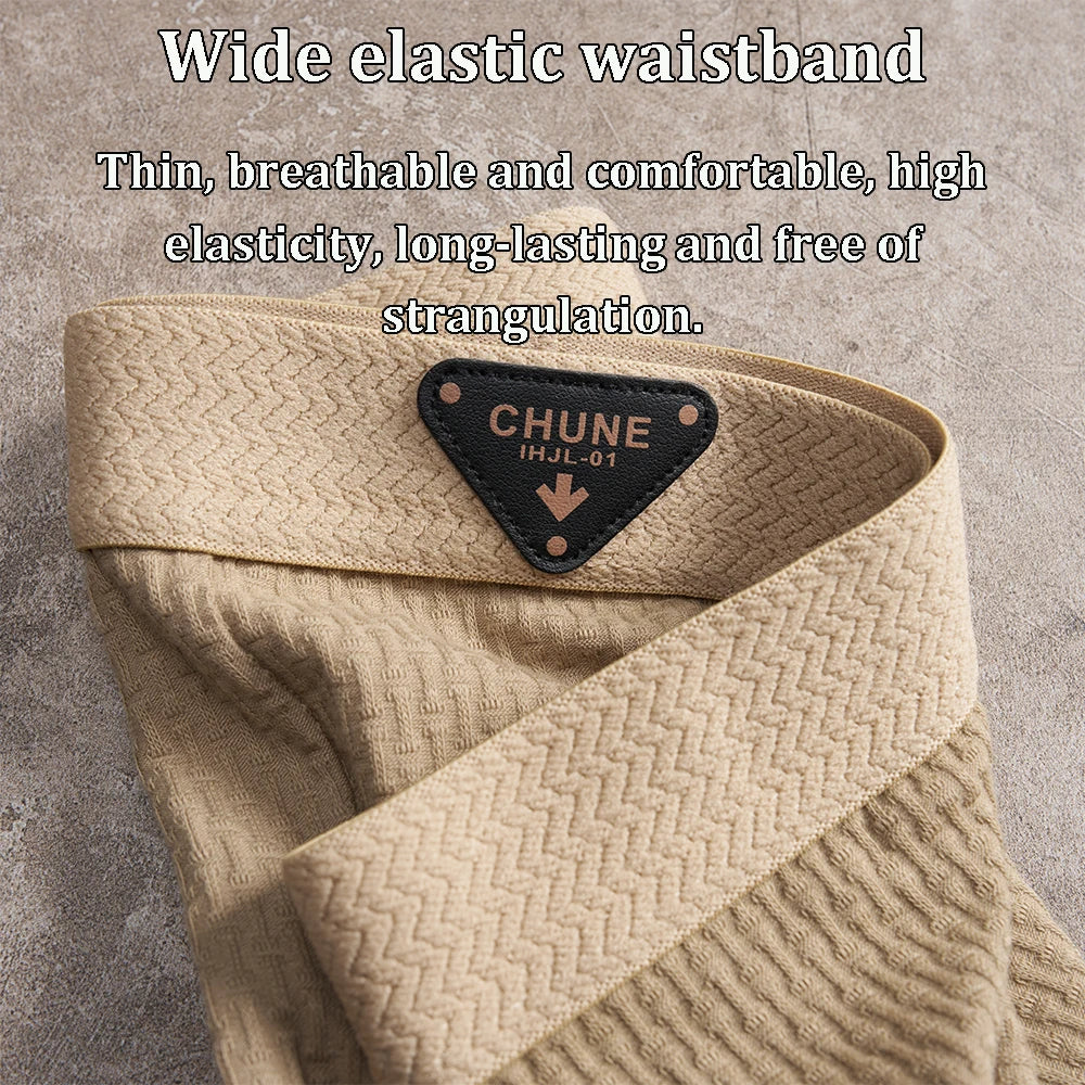 3 Teile/paket 100% Baumwolle Solide Stricken Gestreiften männer Höschen Super Weiche Hygroskopischen Atmungsaktive Boxer Hohe Elastische Taille Mann Unterwäsche