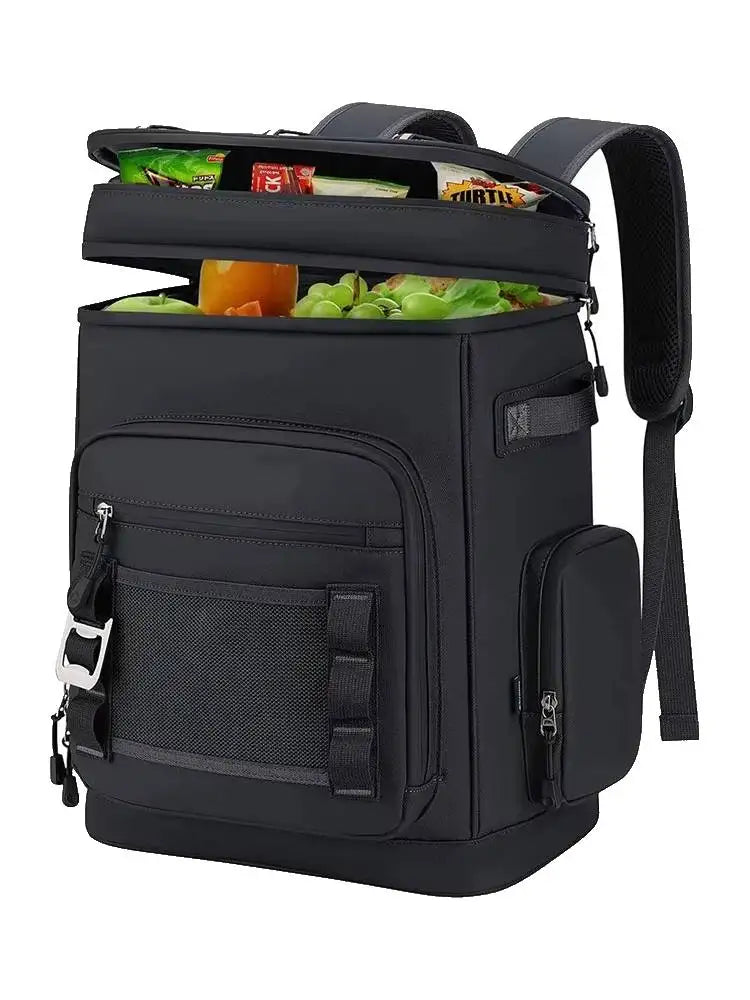 Wasserdichter, isolierter Kühlrucksack, 30 l, großes Fassungsvermögen, Lunch- und Lebensmittelbox, langlebig, Camping-Angelrucksack, Outdoor-Reise-Picknicktasche.