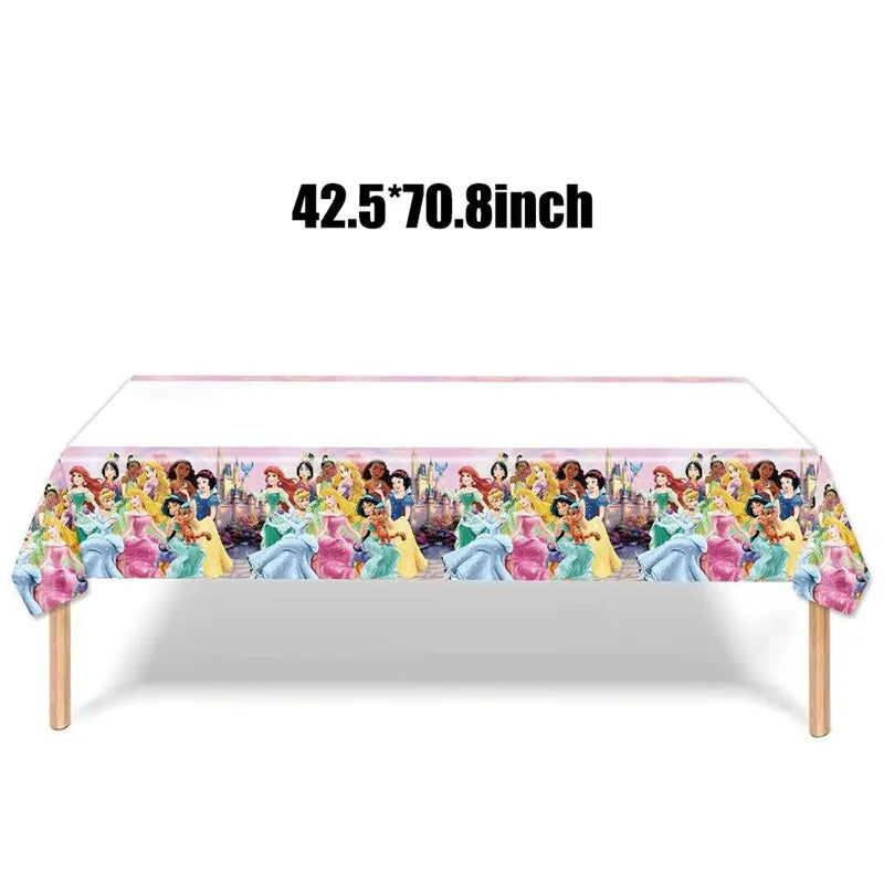 Disney Prinzessin Geburtstag Party Dekorationen Mädchen Kind Deco Disney Prinzessin Geburtstag Teller Servietten Tassen Geschirr Liefert Setup.