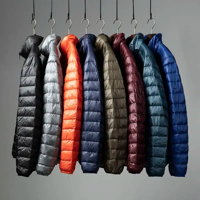 2026 Portable Lightweight ort down Jaet for Men Autumn Winter Cotton Padded Stand Collar Warm Casual ly Friendly Outerwear.