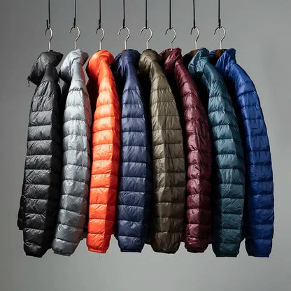 2026 Portable Lightweight ort down Jaet for Men Autumn Winter Cotton Padded Stand Collar Warm Casual ly Friendly Outerwear.