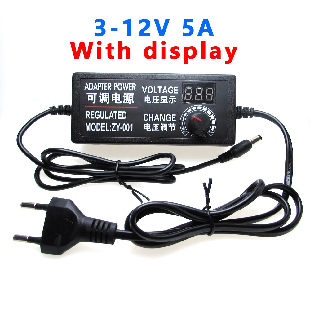 AC DC Adjustable Power Supply 3V 5V 6V 9V 12V 15V 18V 24V 1A 2A 5A AC/DC Switching Power Supply Adapter 220V To 12V 24V 12 24 V.