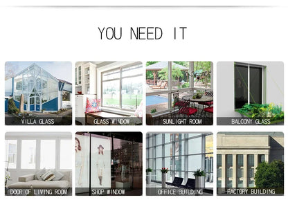 2/3/5M Einweg-Spiegel-Fensterfolie, Vinyl, selbstklebend, reflektierend, Solarfolie, Sichtschutz, Fenstertönung für Zuhause, silberner Glasaufkleber