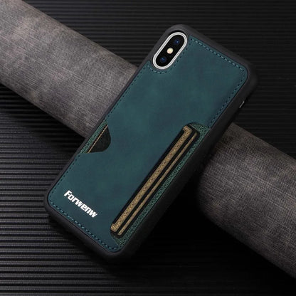 Retro Card Holder Phone Case for iPhone 16 15 14 13 12 11 Pro Max 16E Mini XS XR SE 7 8 Plus Busines Wallet PU Leather Cover