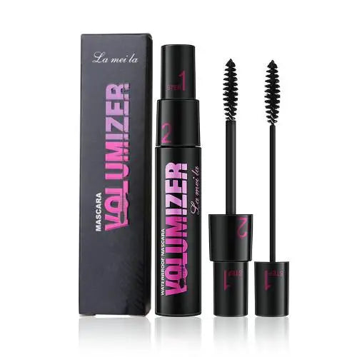 1pc Black Waterproof Curled Lashes 2-in-1 Long-lasting Natural Quick Drying Mascara Lengthens Eyelashes Female Makeup Косметика.