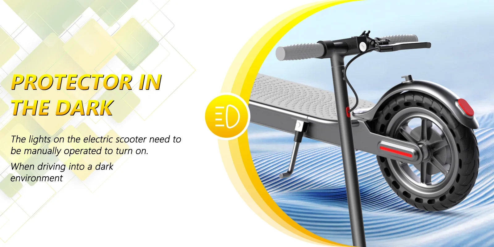 LADPED 350W Scooter Electric 36V Large Capacity Battery Folding Electric Kick Scooter with 8.5 Inch Explosion-proof Tire 31KM/H.