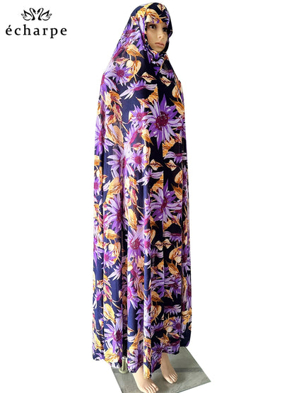 6XL Ramadan Muslim Pullover Sleeveless Dress Women Prayer Garment Arab Jibab Dubai Abaya Islamic Femmel Khimar Worship Robe