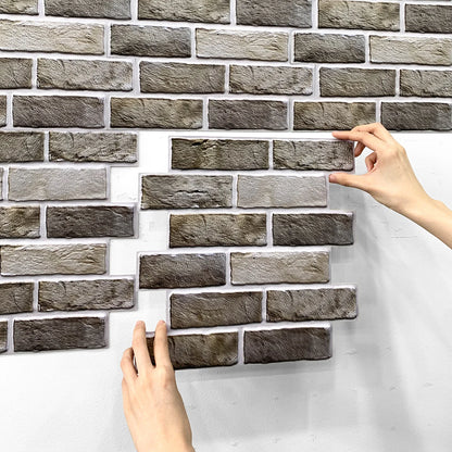 1/10pcs 3D Wall Sticker Self-adhesive Faux Brick Wall Panel Peel and Stick Kitchen Tile Backsplash Bathroom Wall Tile Sticker