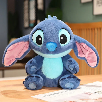 Soft Disney Lilo and Stitch Stuffed Stitch Plush Toy Lovely Stitch Christmas Cuddly Pillow Soft Angel Plushie Xmas Gift Girl