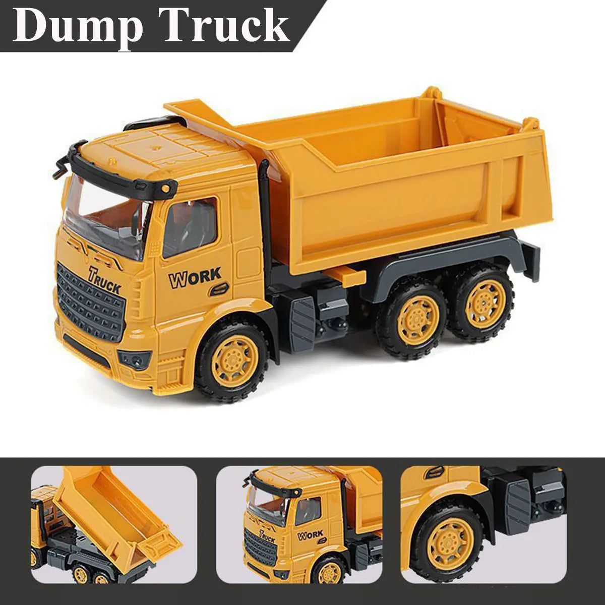 1 PCS Engineering Vehicle Toy for Children Inertial Model Play Plastic Car Kid Mixer Truck Crane Bulldozer Excavator Boy Gift.