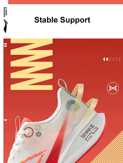 Li-Ning Männer RED HARE 8PRO Racing Laufschuhe BOOM FIBER Kissen Stabile Sportschuhe Leichte Anti-Rutsch Tragbare Turnschuhe ARPV003