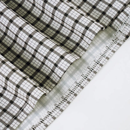 2025 Autumn Winter Women Vintage Long Sleeve Checkered Shirt Design Crop Blouse Y2k 2000s Top Stylish High Street Gyaru Coquette.