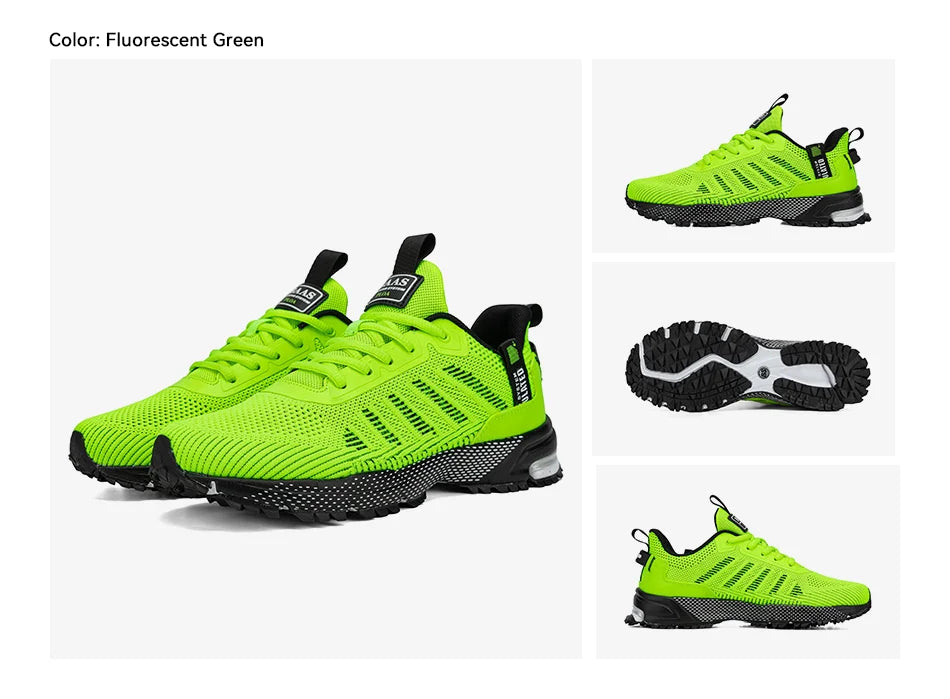 Men's Running Shoes Baasploa Male Sneakers Shoes Breathable Mesh Outdoor Grass Walking Gym Shoes For Men Plus Size 41-50.