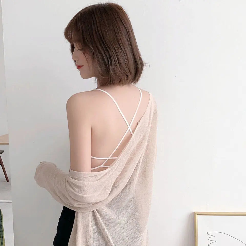 3pcs Womens Top Cross Strap Sports Bra Thin Push Up Sport Bra Yoga Gym Crop Tops Brassiere Fitness Breathable Girls Student Bras.