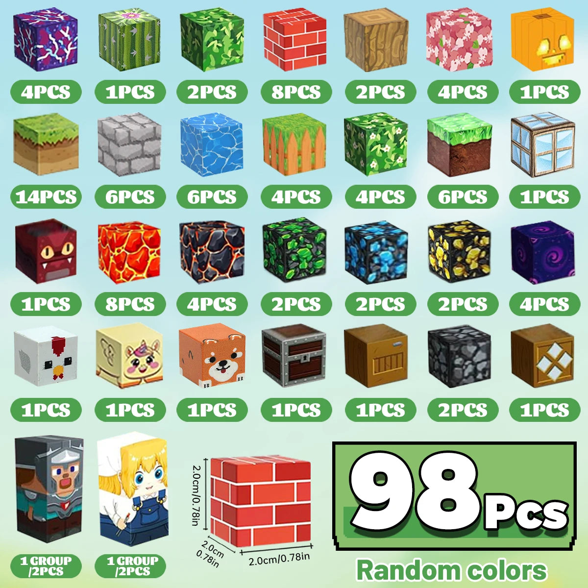 Magnetic Building Blocks Magnet Cube Set STEM Montessori Sensory Toy for Kids Boys Girls Ages 3+ DIY Model Children.