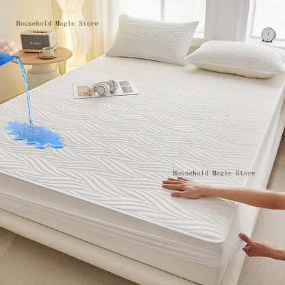 Waterproof Thicken Mattress Cover Quilted Cotton Mat Bed Covers Pad Skin-friendly Fitted Sheet Mattress Protector 100/150/180.