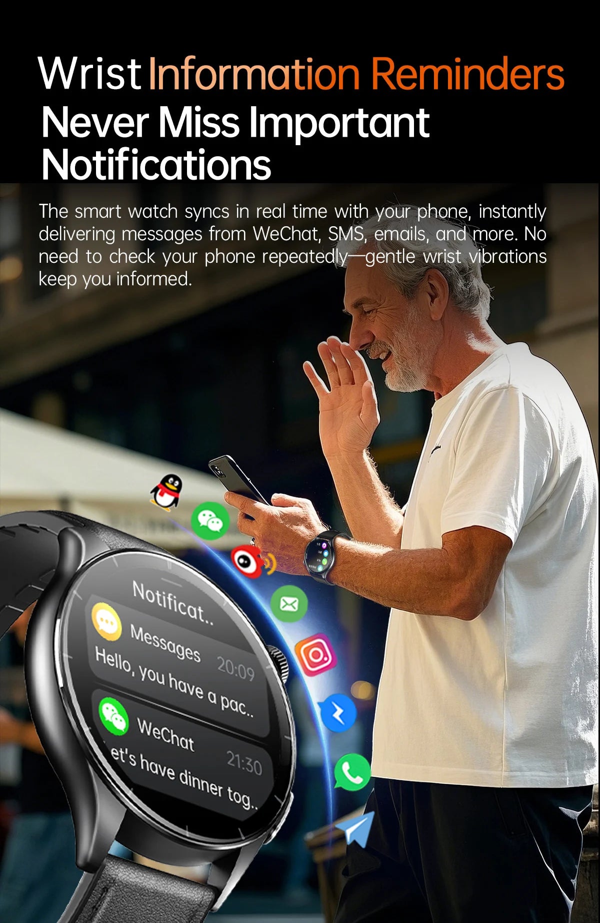 2025 New NFC  Health MonitorUric Acid Blood Pressure Blood oxygen Body Analysis Smart Watch ECG+PPG Clock Smartwatch Men lady