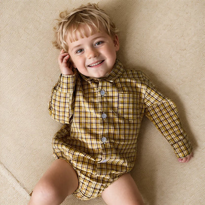 Sanlutoz Herbst Baby Jungen Bodys Kleinkind Kleidung Onesies Mode Langarm