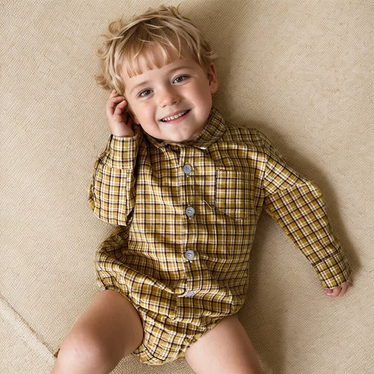 Sanlutoz Herbst Baby Jungen Bodys Kleinkind Kleidung Onesies Mode Langarm