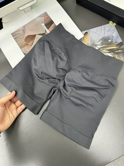 Shorts Low Ribbed Band Gym Shorts Women Workout Clothes Scrunch Bum Seamless Shorts Yoga Biker Sports Shorts.