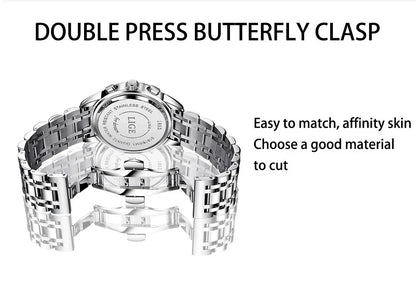 LIGE 2024 New Fashion Women Watches Ladies Top Brand Luxury Creative Steel Women Bracelet Watches Female Quartz Waterproof Watch.